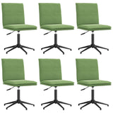 Chaises à manger lot de 6 vert clair velours