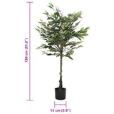 Ficus artificiel 480 feuilles 130 cm vert