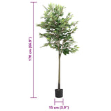 Ficus artificiel 756 feuilles 170 cm vert