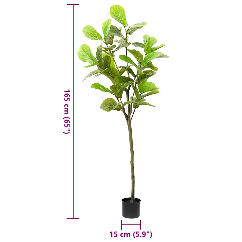 Ficus artificiel 48 feuilles 165 cm vert