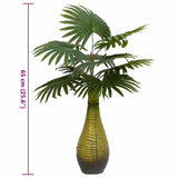 Artificial palm tree 9 leaves 65 cm green