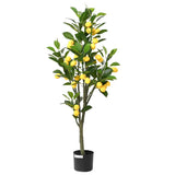 Citronnier artificiel 136 feuilles 120 cm vert