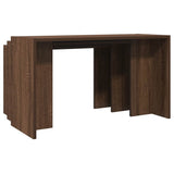 Nesting tables 3 pcs oak brown engineered wood