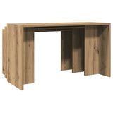 Tables gigognes 3 pcs chêne artisanal bois d'ingénierie