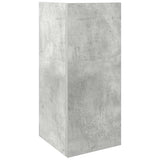 Table d'appoint avec étagère gris béton 25,5x27x60 cm