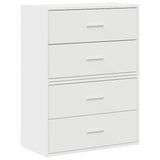 Armoires avec 2 tiroirs 2pcs blanc 60x31x40cm bois d'ingénierie