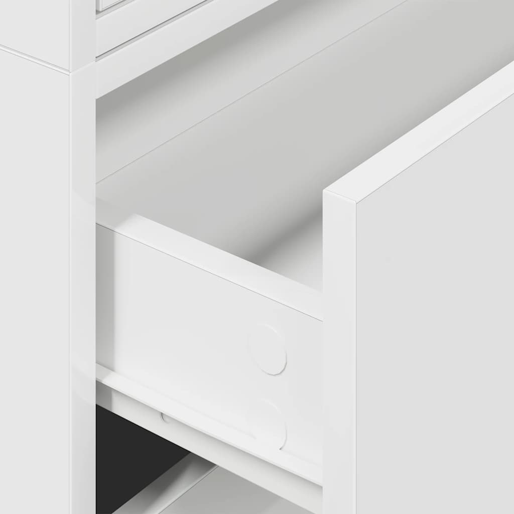 Cabinets with 2 drawers 2pcs white 60x31x40cm engineered wood