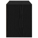 Armoire avec 2 tiroirs chêne noir 60x31x40 cm bois d'ingénierie