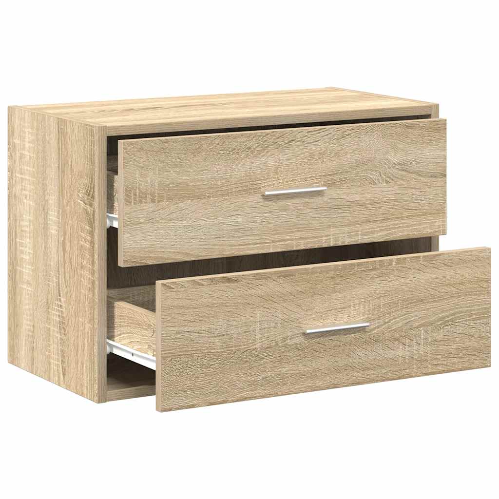 Cabinet with 2 drawers sonoma oak 60x31x40 cm engineered wood