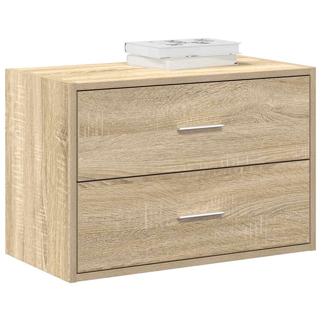 Cabinet with 2 drawers sonoma oak 60x31x40 cm engineered wood