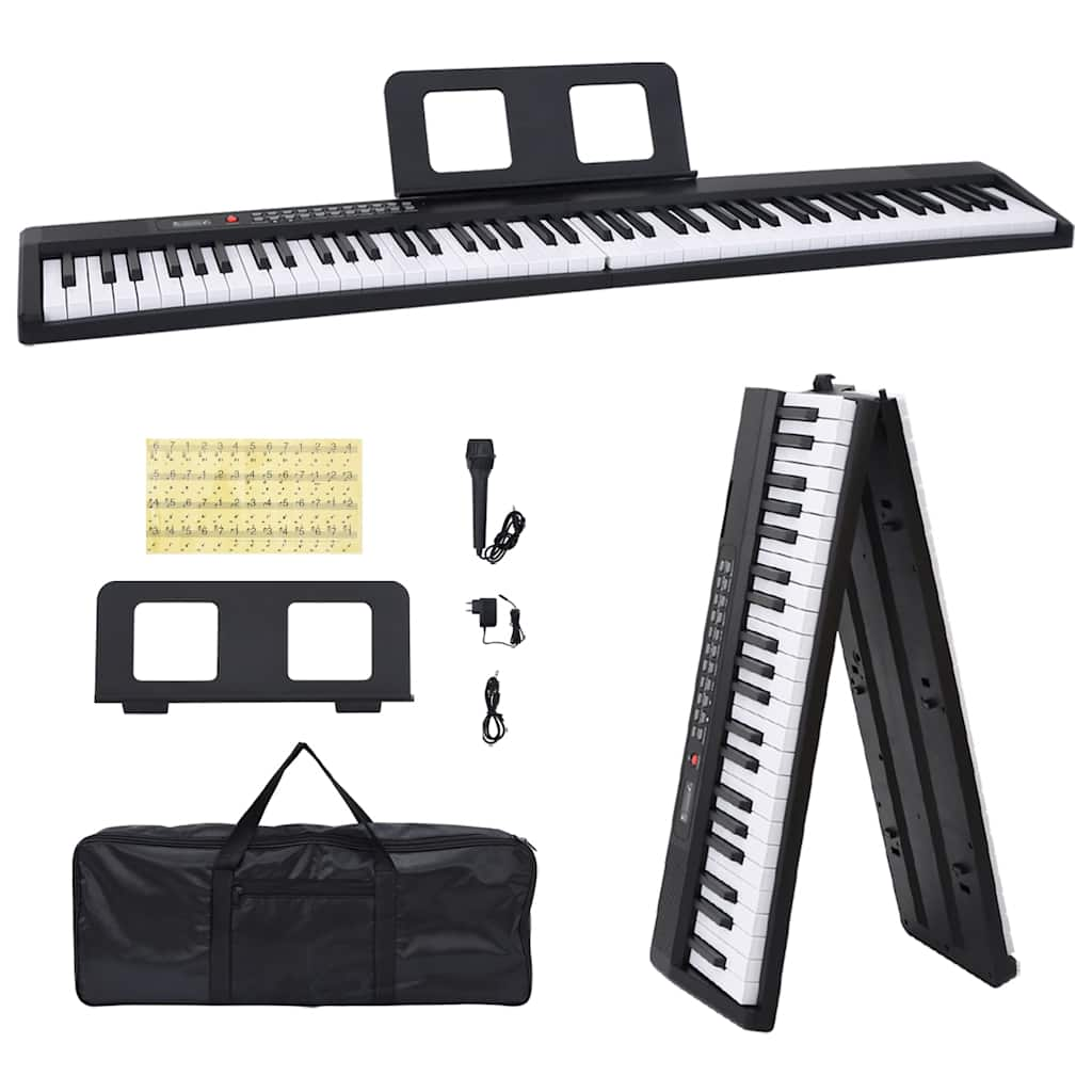 88 Tasten E-Piano-Tastatur mit klappbarem Notenständer