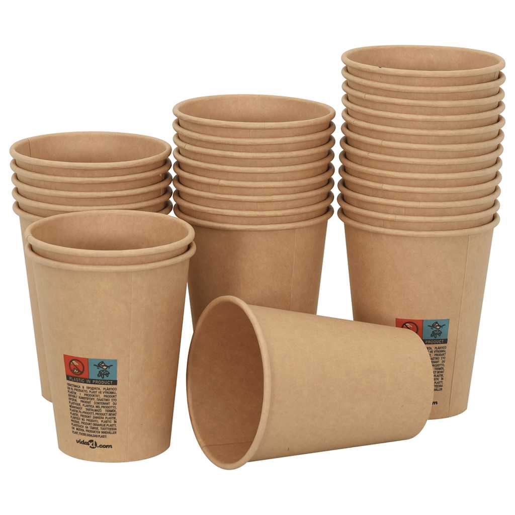 Tasses à café en papier 1000 pcs 12oz 300ml marron