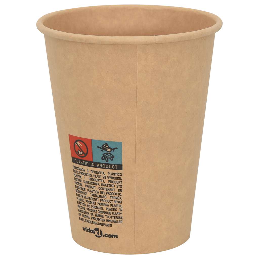 Tasses à café en papier 1000 pcs 12oz 300ml marron