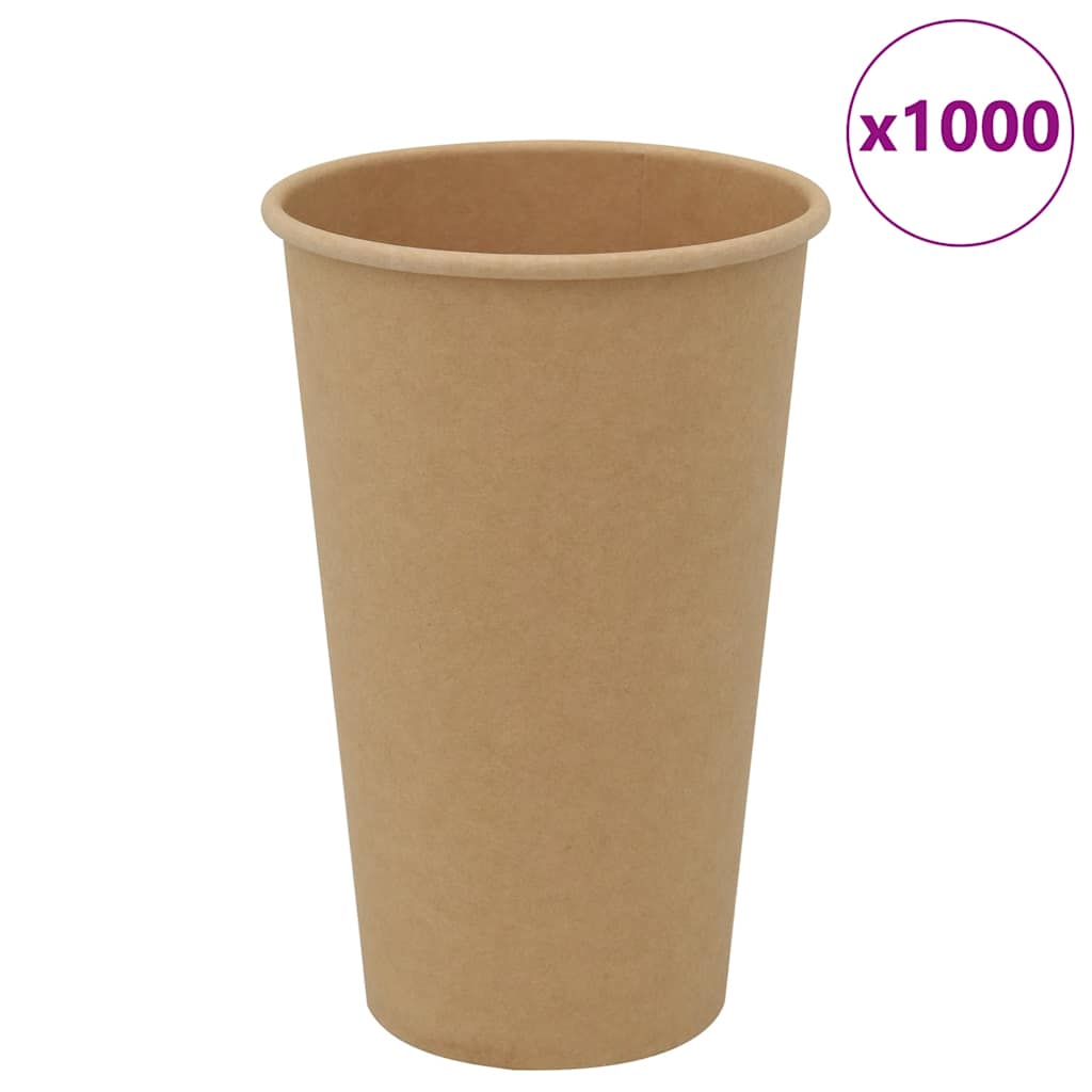 Tasses à café en papier 1000 pcs 16oz 400ml marron