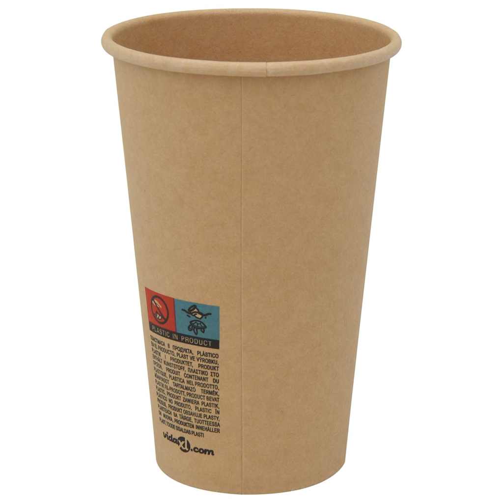 Tasses à café en papier 1000 pcs 16oz 400ml marron