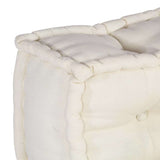 Modular pouf cream 70x70x54 fabric