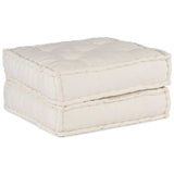 Modular pouf cream 70x70x36 fabric