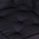 Modular pouf anthracite 70x70x54 fabric