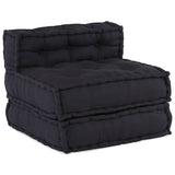 Pouf modulaire anthracite 70x70x54 tissu