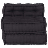 Pouf modulaire anthracite 70x70x54 tissu