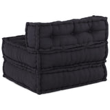 Pouf modulaire anthracite 70x70x54 tissu