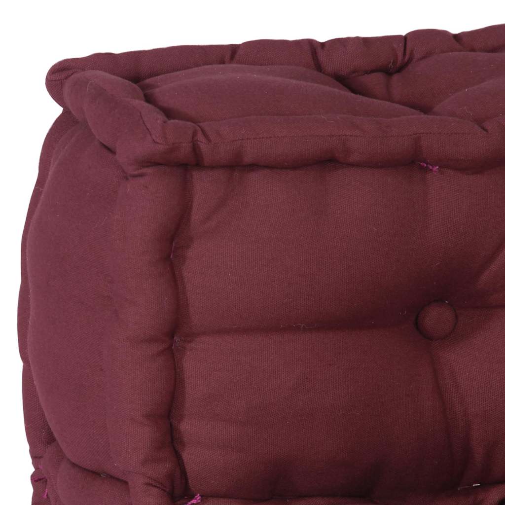 Modular brown pouf 70x70x54 fabric