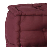 Pouf modulaire marron 140x70x36 tissu