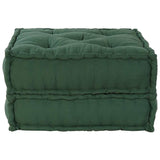 Pouf modulaire vert 70x70x36 tissu