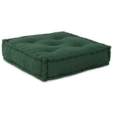 Pouf modulaire vert 70x70x36 tissu