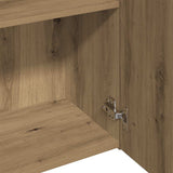 High sideboard oak craft 60x32x190 cm engineered wood