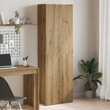 High sideboard oak craft 60x32x190 cm engineered wood