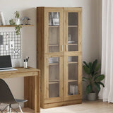 Handgefertigtes hohes Sideboard aus Eiche, 82,5 x 30,5 x 185 cm, Holzwerkstoff