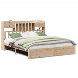 Library bed without mattress 180x200 cm solid pine wood