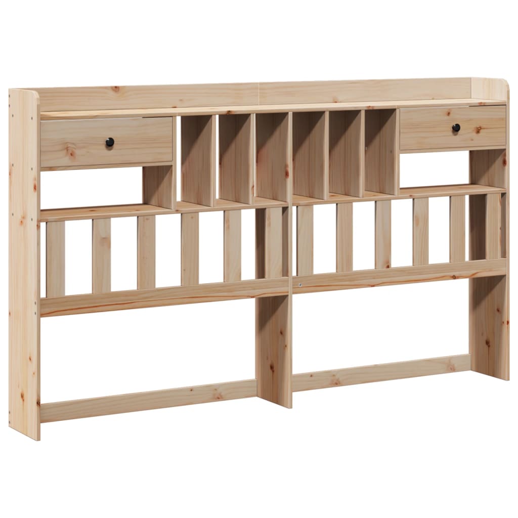 Library bed without mattress 180x200 cm solid pine wood