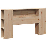 Lit bibliothèque sans matelas 120x190 cm bois de pin massif