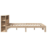 Lit bibliothèque sans matelas 120x190 cm bois de pin massif