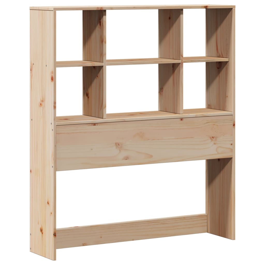 Lit bibliothèque sans matelas 75x190 cm bois de pin massif