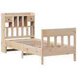 Cadre de lit sans matelas 90x190 cm bois de pin massif