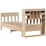 Cadre de lit sans matelas 90x190 cm bois de pin massif