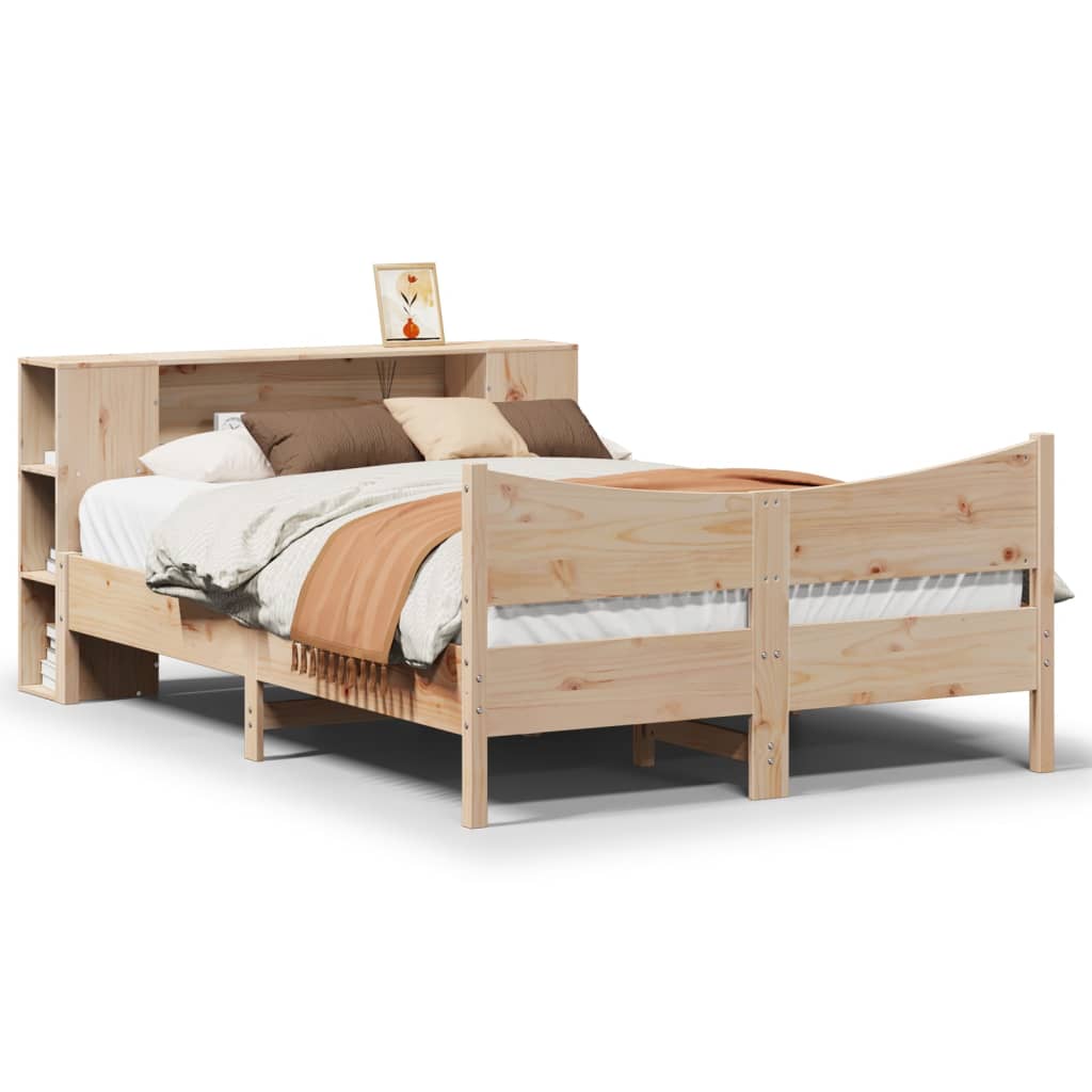 Cadre de lit sans matelas 140x200 cm bois massif de pin