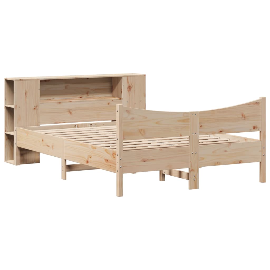 Cadre de lit sans matelas 140x200 cm bois massif de pin