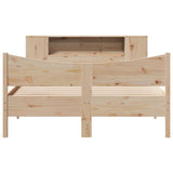 Cadre de lit sans matelas 140x200 cm bois massif de pin