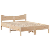 Cadre de lit sans matelas 140x200 cm bois massif de pin