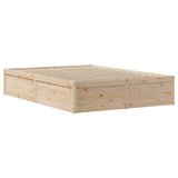 Cadre de lit sans matelas 120x200 cm bois de pin massif