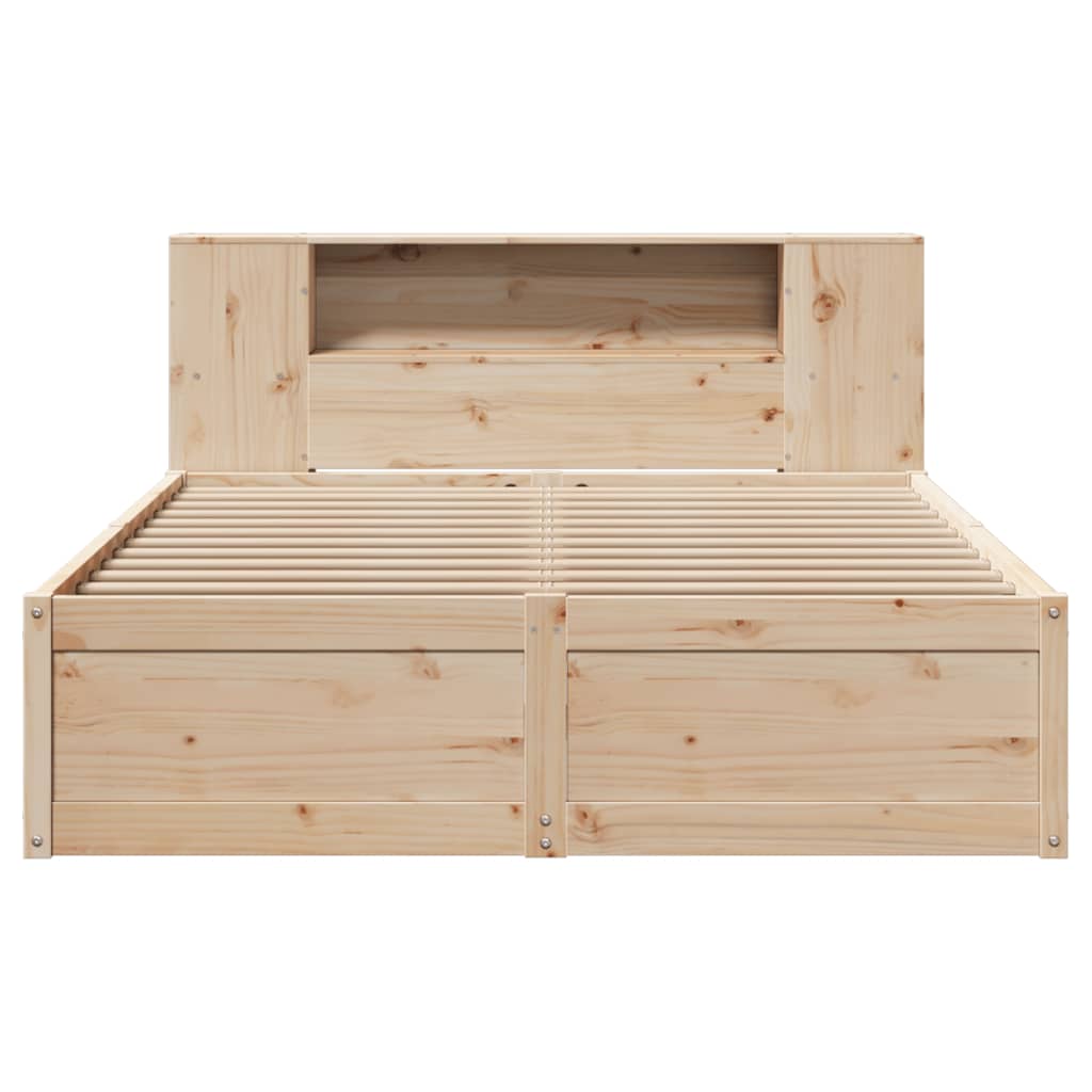 Cadre de lit sans matelas 140x190 cm bois de pin massif