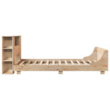 Cadre de lit sans matelas 140x200 cm bois massif de pin