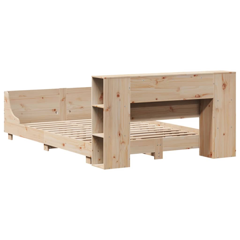 Cadre de lit sans matelas 140x200 cm bois massif de pin