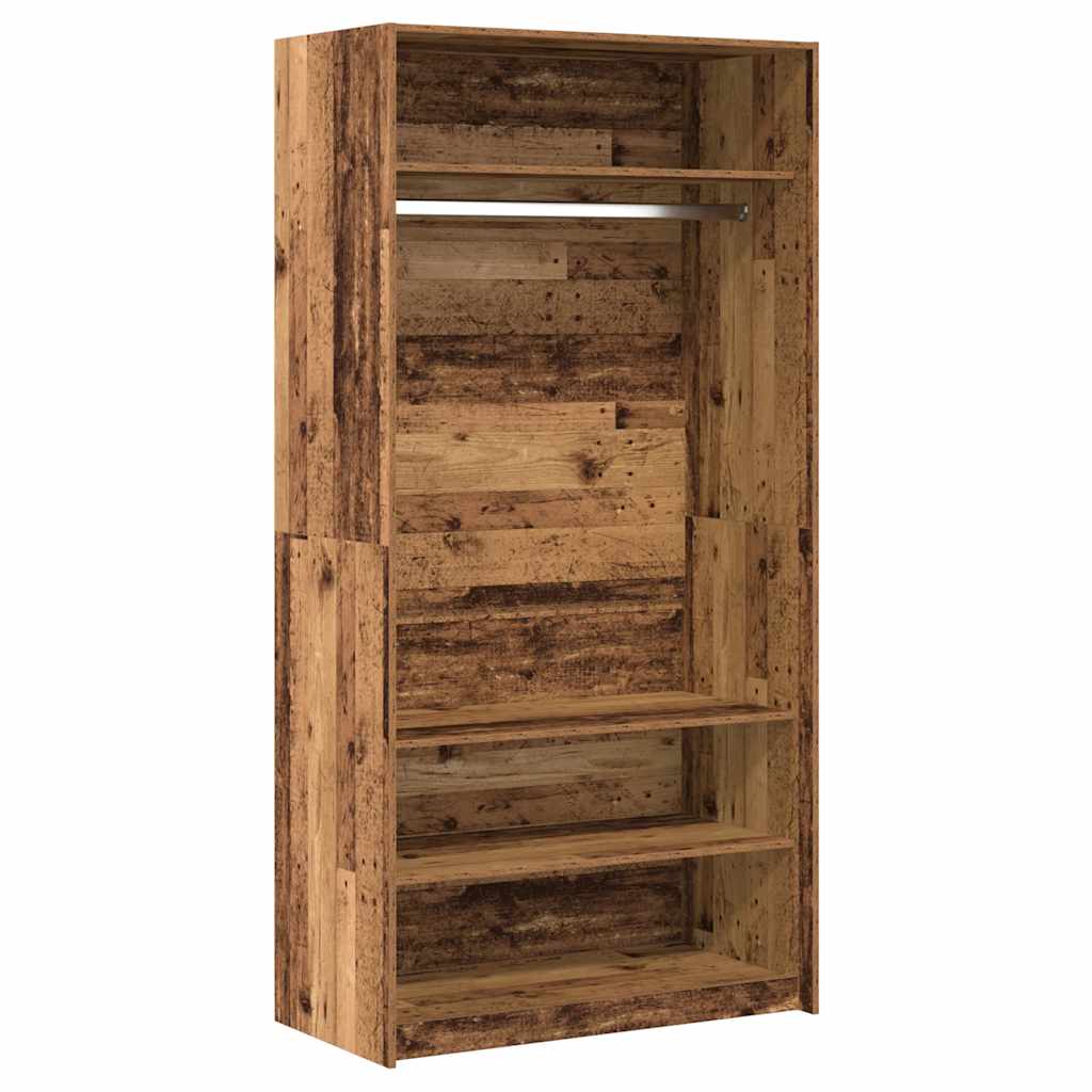 Altholz-Kleiderschrank 100x50x200 cm aus Holzwerkstoff