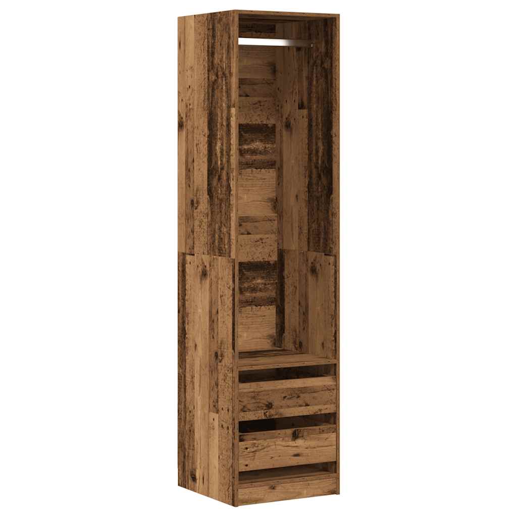 Kleiderschrank Altholz 50x50x200 cm Holzwerkstoff