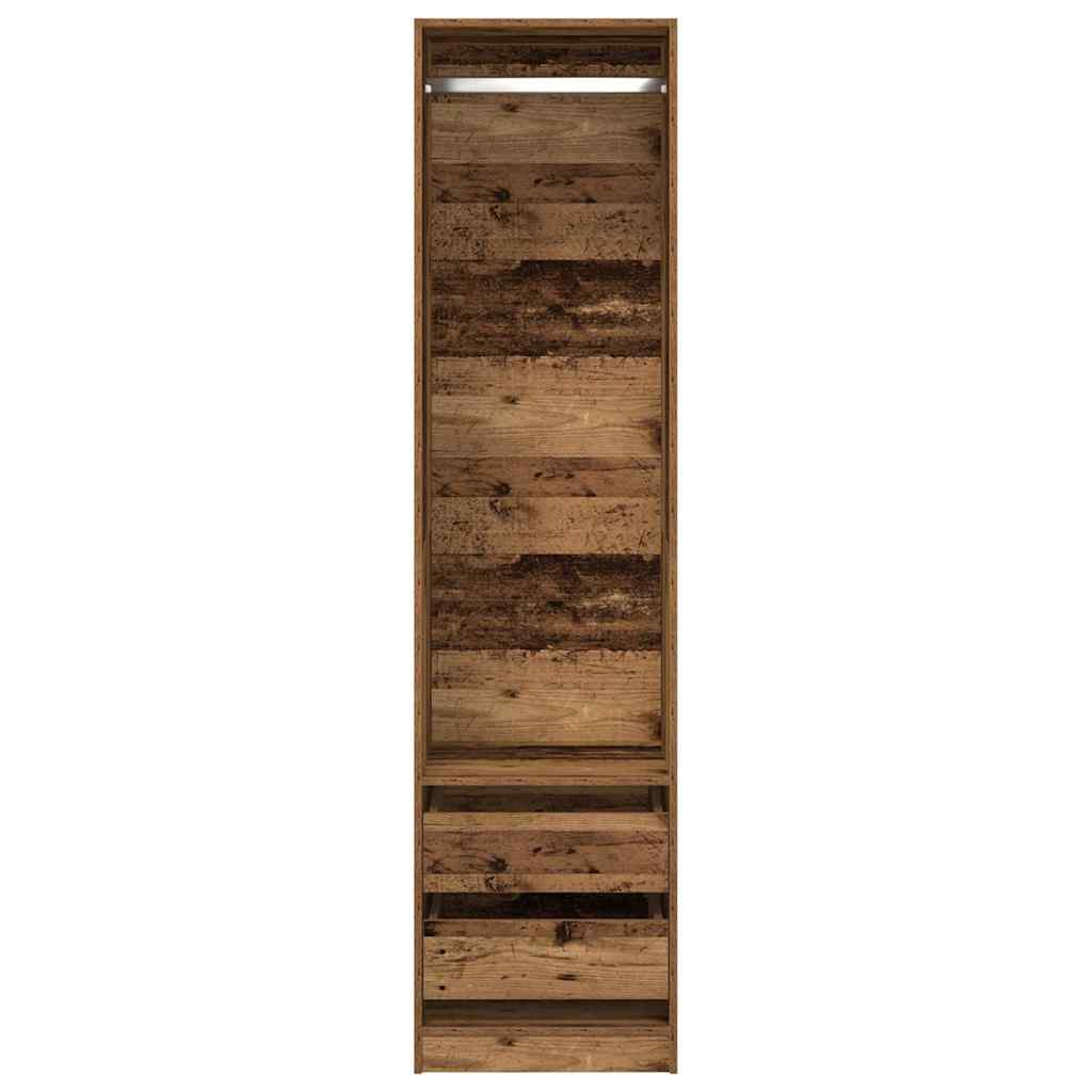 Kleiderschrank Altholz 50x50x200 cm Holzwerkstoff